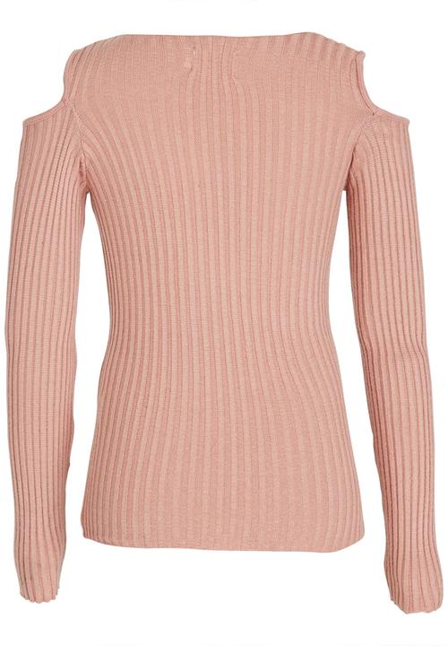 Rebel Republic - Cold Shoulder Knit Mid Pink