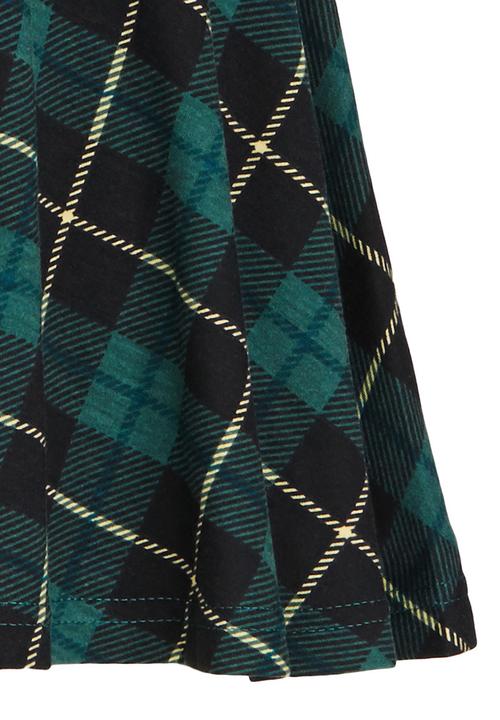 Rebel Republic - Check Skirt Green