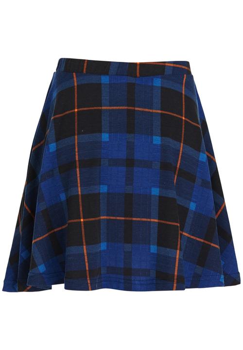 Rebel Republic - Check Skirt Navy