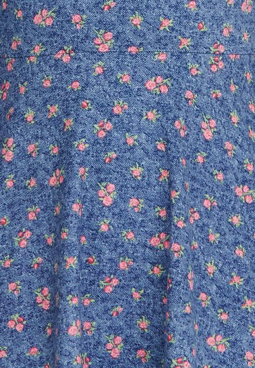 Rebel Republic - 3/4 Fit & Flare Dress Blue