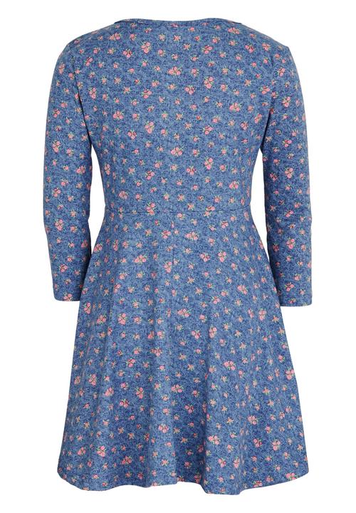 Rebel Republic - 3/4 Fit & Flare Dress Blue