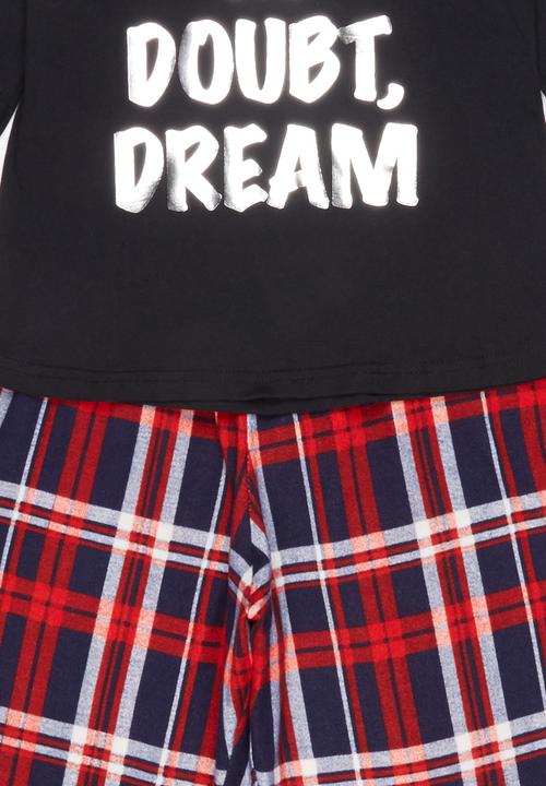 Rebel Republic - When in Doubt Pyjama Set Black