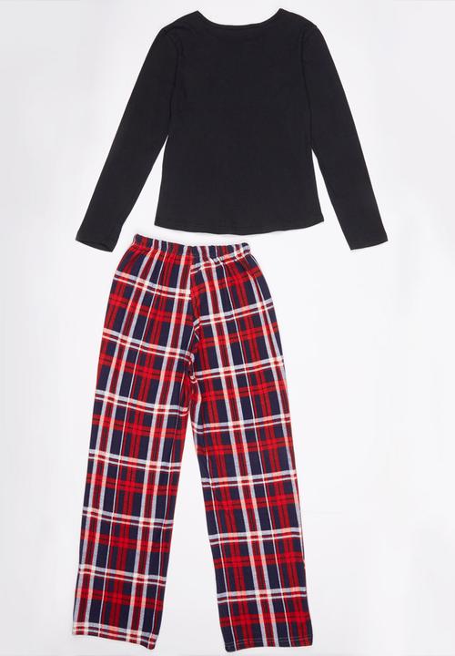 Rebel Republic - When in Doubt Pyjama Set Black