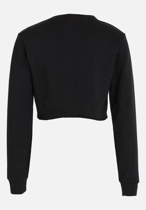 Rebel Republic - Frill Detail Sweater Black