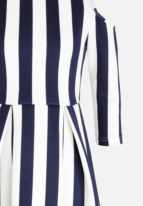 Rebel Republic - Cold Shoulder Dress Navy