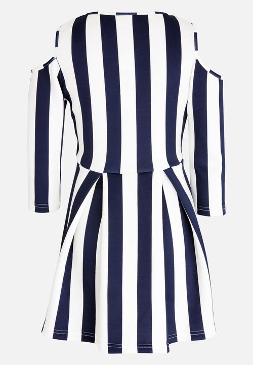 Rebel Republic - Cold Shoulder Dress Navy
