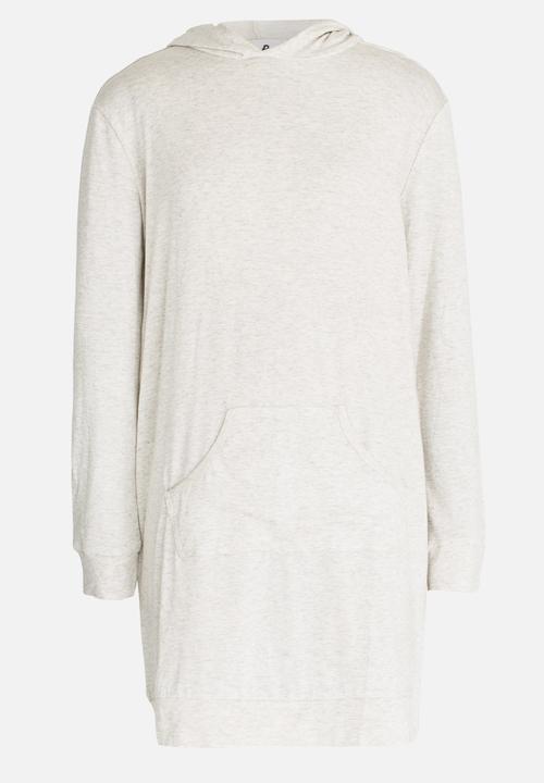 Rebel Republic - Hooded Dress Mid Grey