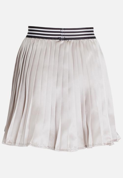 Rebel Republic - Pleated Skirt Silver