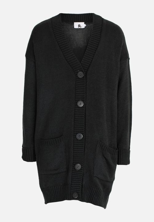 Rebel Republic - Cardigan with Pockets Charcoal