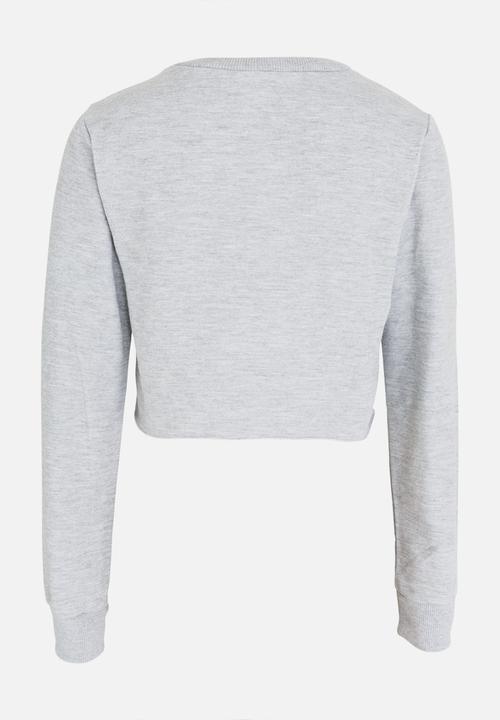 Rebel Republic - Frill Detail Sweater Grey