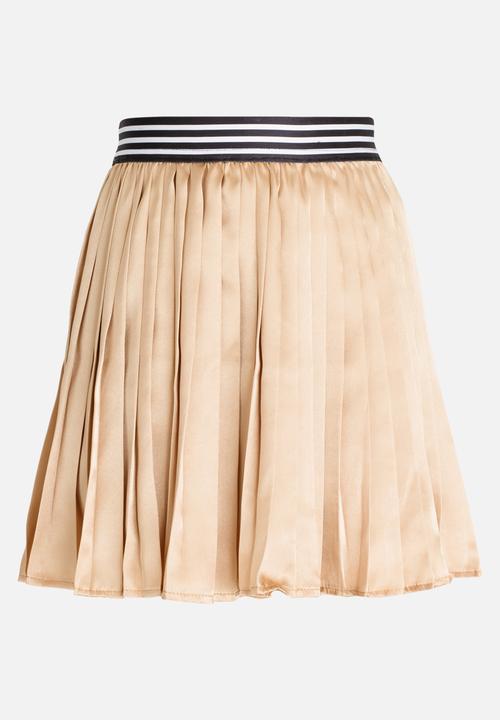 Rebel Republic - Pleated Skirt Gold