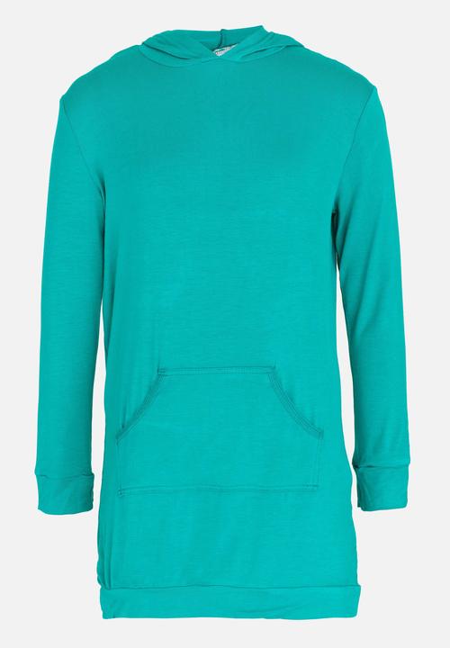 Rebel Republic - Hooded Dress Green