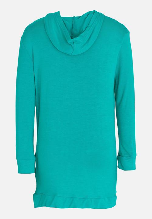 Rebel Republic - Hooded Dress Green