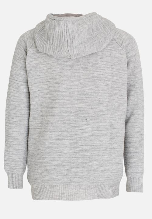 Rebel Republic - Zip Hooded Jersey Grey