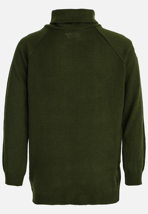Rebel Republic - Zip Hooded Jersey Khaki Green