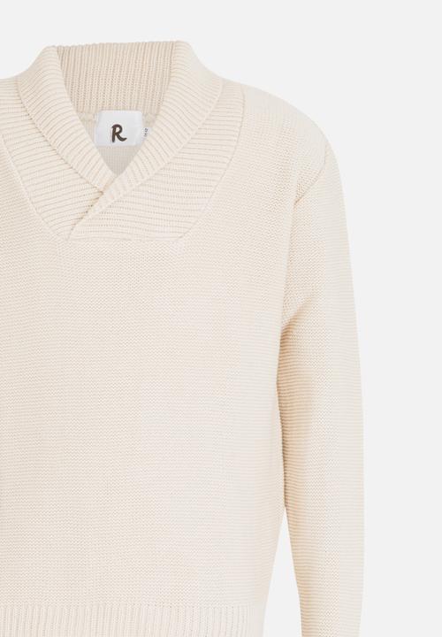 Rebel Republic - Shawl Collar Jersey Cream