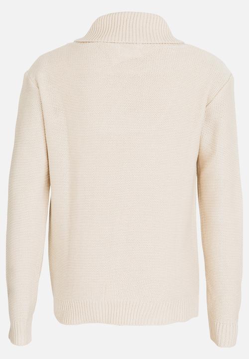 Rebel Republic - Shawl Collar Jersey Cream