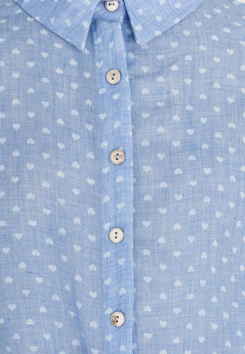 Rebel Republic - Front Tie Shirt Blue