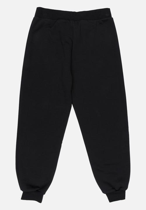 Rebel Republic - Flower Embroidered Pants Black