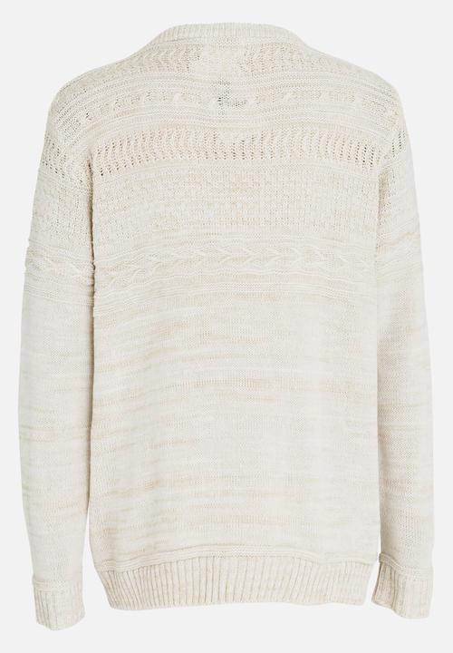 Rebel Republic - Cable Knit Jersey Cream