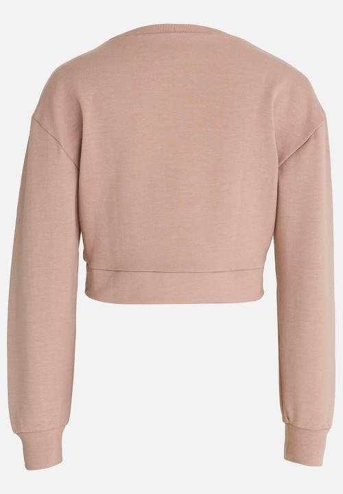 Rebel Republic - Printed Sweat Top Pale Pink