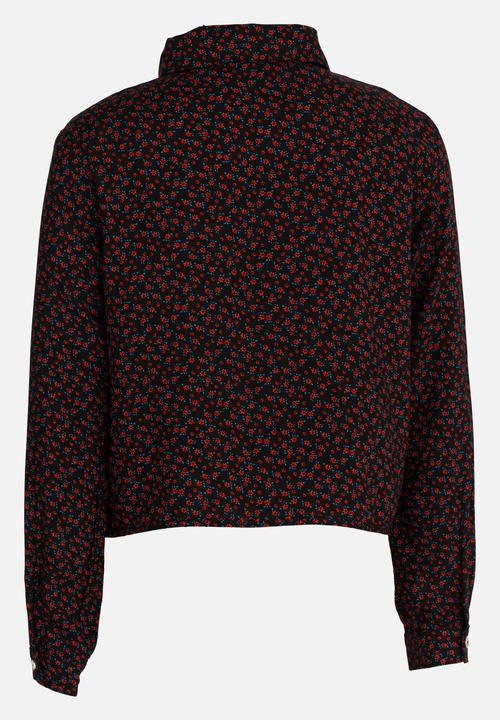 Rebel Republic - Front Tie Shirt Multi-colour