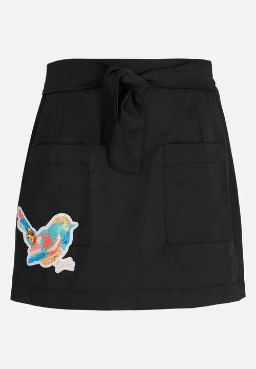Rebel Republic - Pocket Detail Skirt Blue