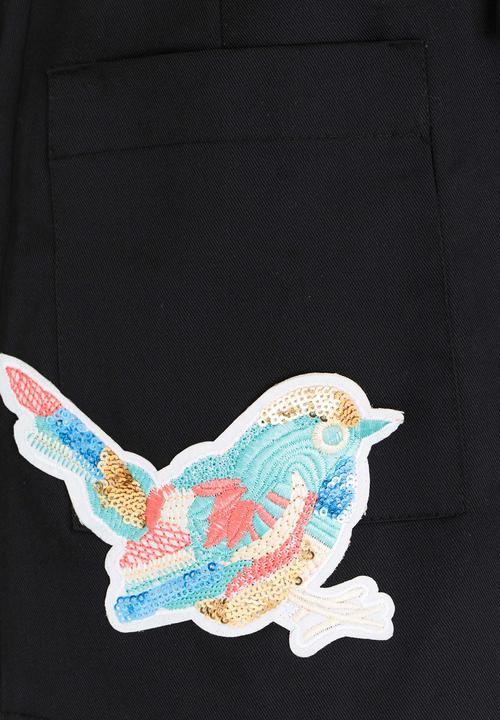 Rebel Republic - Pocket Detail Skirt Blue