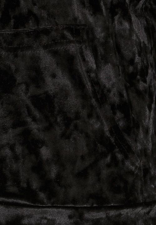 Rebel Republic - Velour Hoodie Black