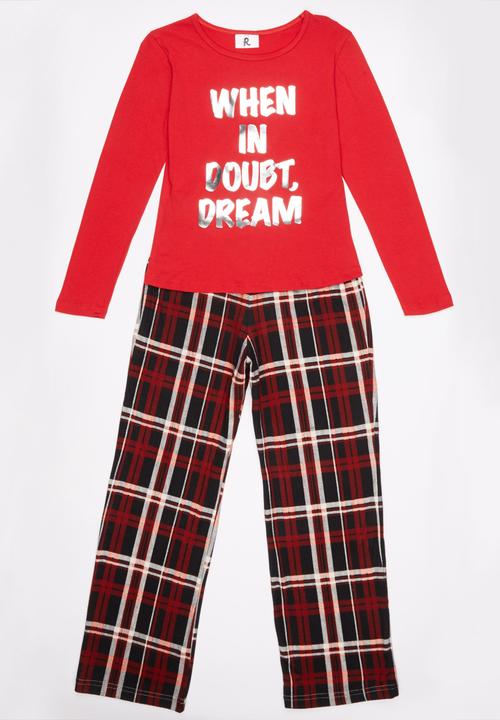 Rebel Republic - When in Doubt Pyjama Set Red
