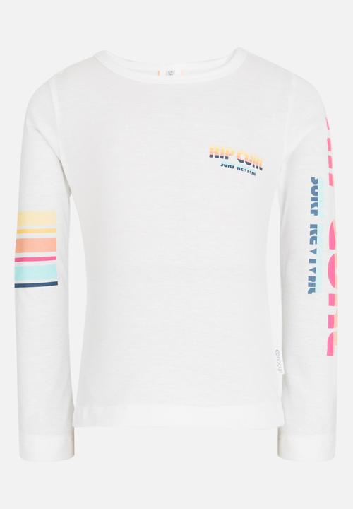 Rip Curl - Mini Revivals Long Sleeve Tee White