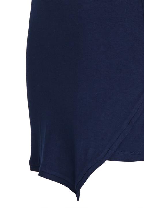 Rebel Republic - Striped Knit Dress Navy