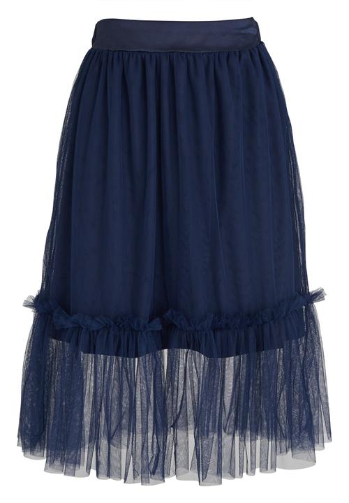 c(inch) - Tulle Midi Skirt Navy