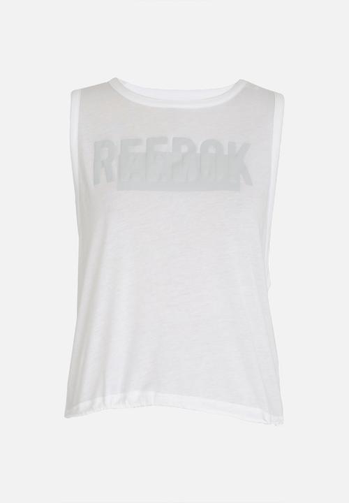 Reebok - Reebok Tie Detail Tank White