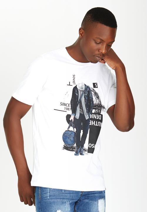 SOVIET - Printed T Shirt White