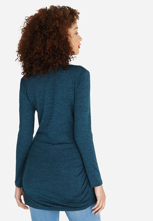 Cherry Melon - V Neck Top Turquoise