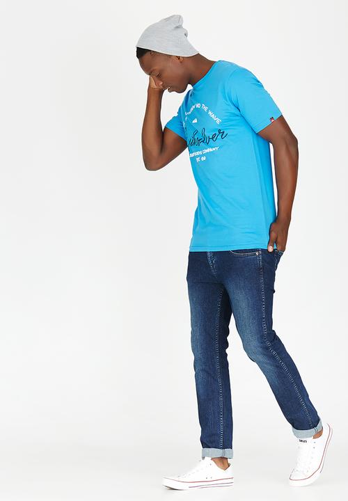 Quiksilver - Hero Bay Fashion Fit Tee Blue