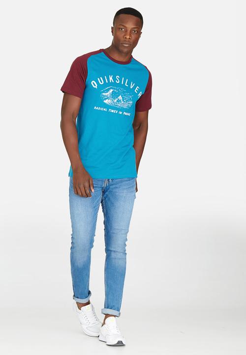Quiksilver - Raglan Fashion Fit Tee Blue
