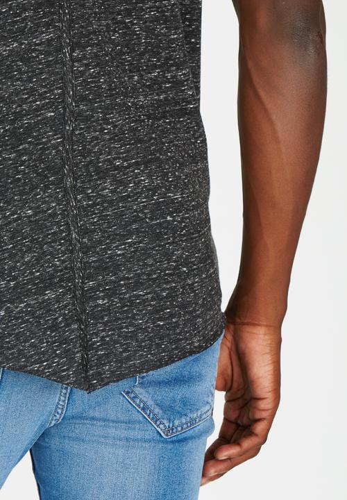 Only & Sons - Thomas Assmetric O -Neck Tshirt Black