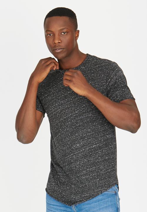 Only & Sons - Thomas Assmetric O -Neck Tshirt Black