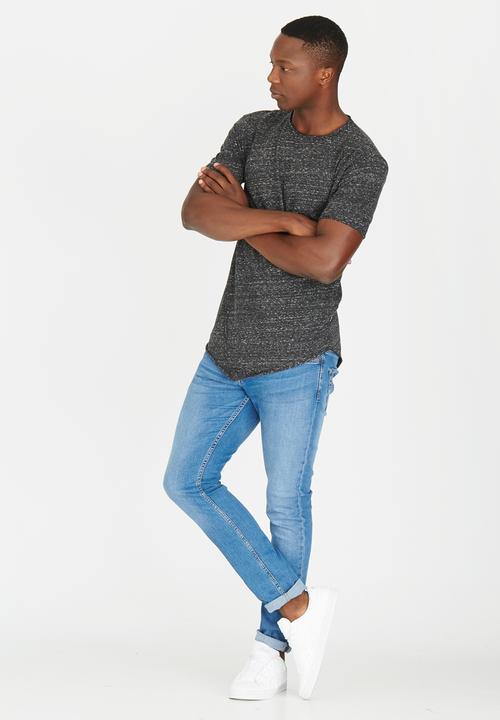 Only & Sons - Thomas Assmetric O -Neck Tshirt Black