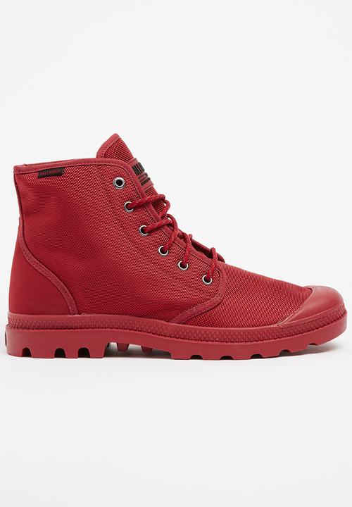red palladium boots