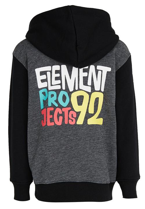 Element - Project Contrast Zip Thru Hood Mid Grey