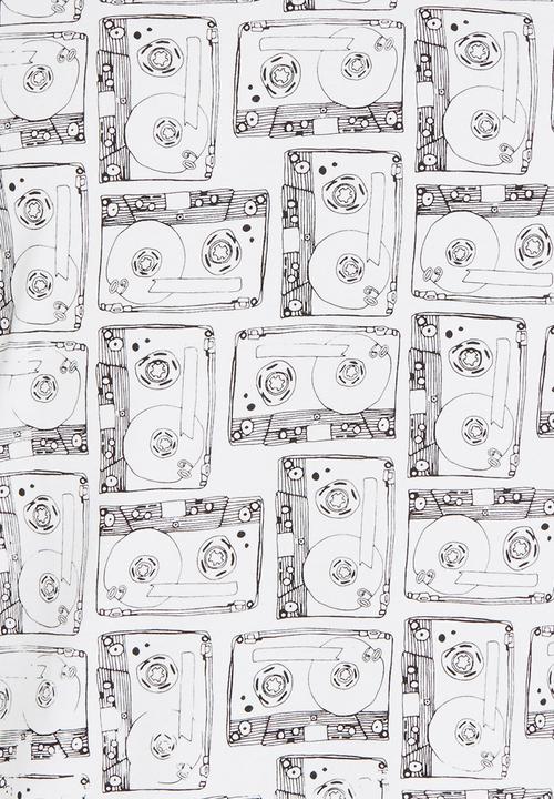 cleverdic - Printed cassette vest - white