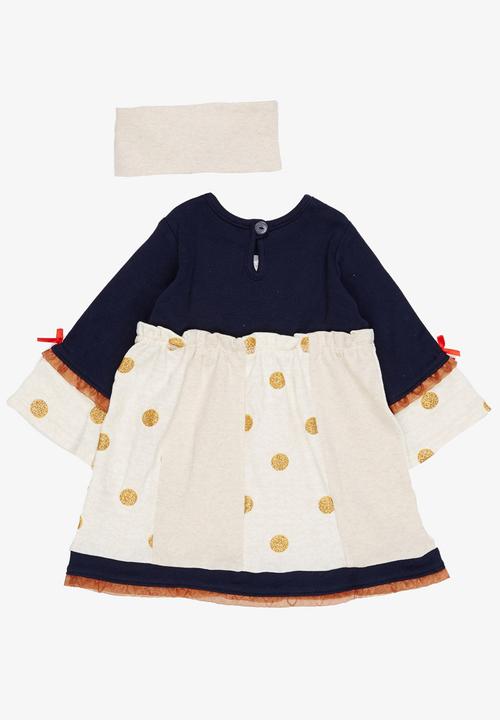 Hooligans - Lion Dress & Headband Multi-colour