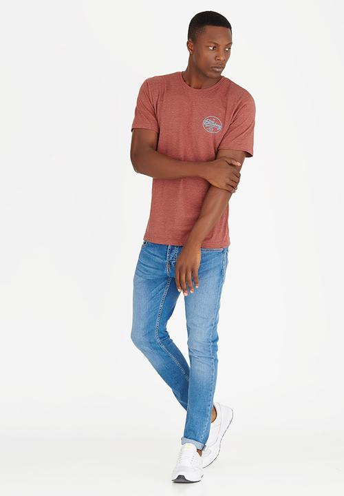 Billabong  - Old Curves Tee Dark Red