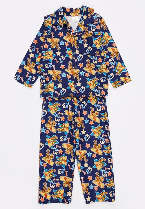 Twin Clothing - Boys Tigger Flannel Set Multi-colour
