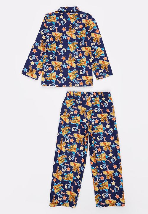 Twin Clothing - Boys Tigger Flannel Set Multi-colour