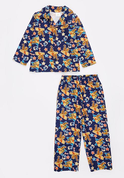 Twin Clothing - Boys Tigger Flannel Set Multi-colour