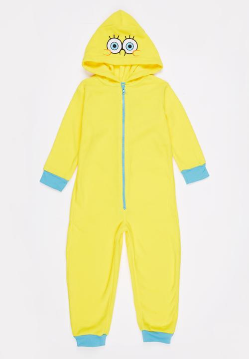 Twin Clothing - Sponge Bob Onesie Yellow
